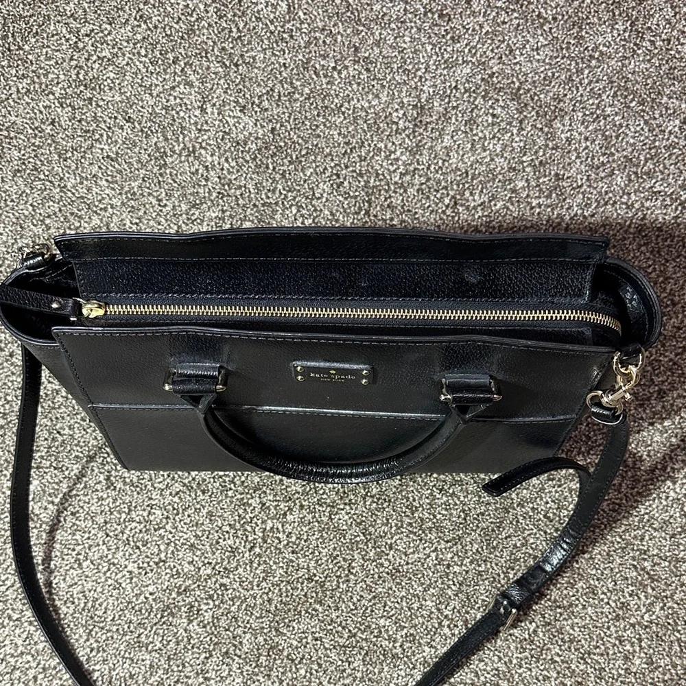 Kate Spade New York Lana Grove Street shoulder bag black detachable crossbody